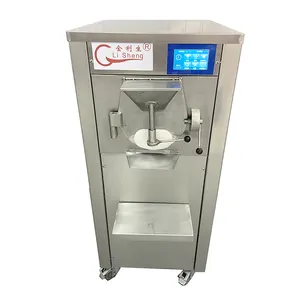 Double speed Italian commercial maker hard ice cream machine/batch freezer/gelato machine with combine pasteurizer