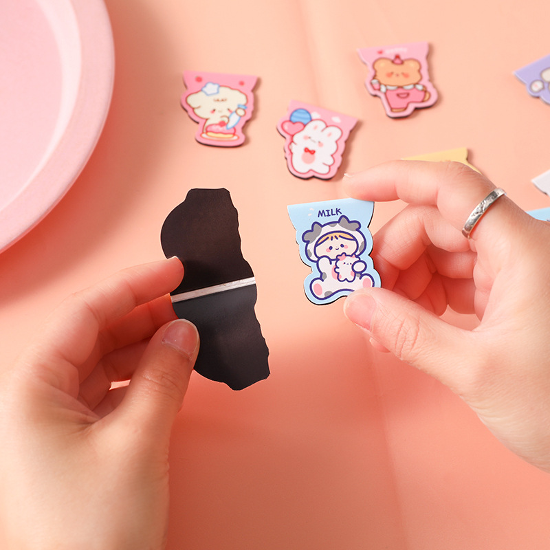 Складная печатная книга Magtoon, маркер для книг, маркер для холодильника, магнитная карта, бумага, мультяшная магнитная закладка