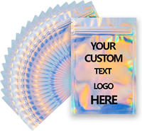Small Business Custom Logo Stand up Pouch Zipper Bag Mylar Ziplock Food Pouch for Jewelry Small Gift Sample