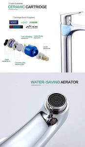 2022 Offre Spéciale de luxe chaude et froide en laiton salle de bains robinets mélangeur lavabo grand robinet - Product Image 4