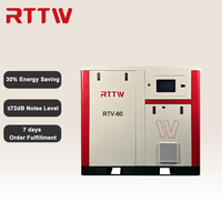 Compresseur d'air industriel à vis silencieux de haute qualité RTTW 30 CV 22 kW PMC à fréquence variable pour le traitement mécanique
