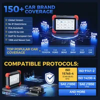 Herramienta de Diagnóstico Automotriz Universal D7, Escáner Bidireccional, Codificación ECU, 39+ Servicios, Funciones FCA, WiFi