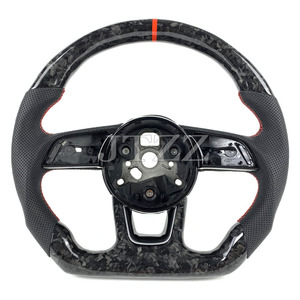 Pour <span class=keywords><strong>Audi</strong></span> <span class=keywords><strong>A4</strong></span> A5 S4 S3 S5 RS4 RS5 B9 2017 2018 2019 2020 2021 <span class=keywords><strong>2022</strong></span> 2023 Volant avec Écran LED en Fibre de Carbone - Product Image 4