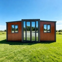 Maison conteneur modulaire pliable à double aile, isolée et portable, de 20 et 40 pieds, fournie par l'usine Shinestone