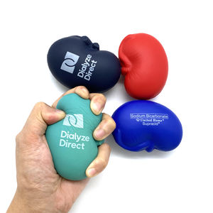 Özel Renkli Reklam Amaçlı İş Hediyesi Yumuşak PU Böbrek Şeklinde Stimüle Edici Organ Oyuncakları Stres Topu Hastane Stres Giderici - Product Image 4
