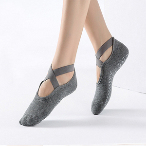 Meias De Algodao De Bandagem Antiderrapantes Fitness Ideais Para Pilates Meias De <span class=keywords><strong>Danca</strong></span> De Bale Puro - Product Image 3