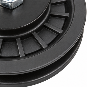 Ruota di Ricambio per Puleggia da Esercizio con Staffa a U, Nera e Argento, Ruota in Plastica con Staffa Metallica, Modello 90 per Uso in <span class=keywords><strong>Palestra</strong></span> - Product Image 2