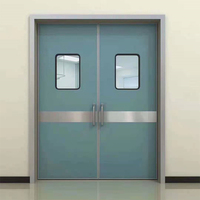 Porte coulissante à lévitation magnétique plaque de plomb manuelle semi-automatique balançoire simple chambre d'hôpital porte propre