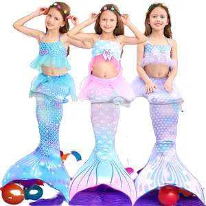 High Quality Swim Mermaid Tails for Girls Includes Vest and Skirt for Halloween and Children Best Price Available