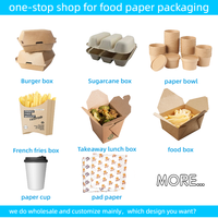 Boîte en papier d'emballage pour sauce piquante en carton sushi fast food jetable personnalisé à emporter