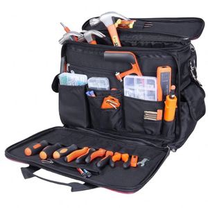 Sac de rangement pour outils d'atelier BSCI, sac à bandoulière pour électricien avec compartiment pour ordinateur portable - Product Image 1