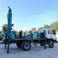 Camion multifonctionnel équipé d'une plateforme de forage de puits d'eau, perce rapidement, adapté aux puits d'eau industriels