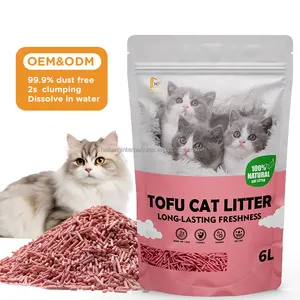 Shandong Factory Dust Free Easy Clean Odour Control Clumping pink cat sand for sale