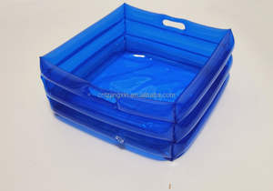 Bassin de massage pour les pieds pliable en PVC écologique et durable, gonflable, 26 cm, portable pour le camping et les fêtes à la <span class=keywords><strong>piscine</strong></span> - Product Image 4