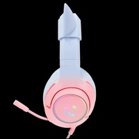 ONIKUMA K9 7.1 CAT ELF RGB Casque stéréo de jeu pour PC et Switch Casque d'écoute de jeu