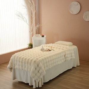Creme Branco Super Macio Faux Fur Cobertor Quente Fuzzy Grande Veludo Cobertor Conjunto de cama para cama Sofá Carro Cozy - Product Image 2