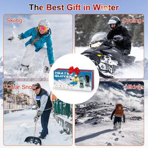 Gants chauffants XKENHEAT pour le <span class=keywords><strong>ski</strong></span> d'hiver, rechargeables, 7,4 V, 4000 mAh, imperméables, à doigts entiers, avec auto-chauffage pour hommes, femmes, usage domestique - Product Image 4