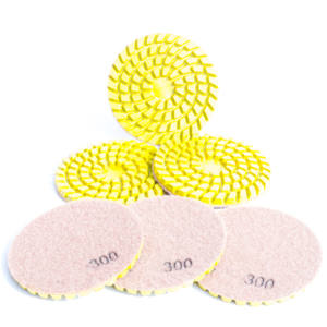 Almohadillas <span class=keywords><strong>de</strong></span> pulido <span class=keywords><strong>de</strong></span> diamante <span class=keywords><strong>de</strong></span> 4 pulgadas para hormigón, <span class=keywords><strong>esmeril</strong></span>, mármol, pulido <span class=keywords><strong>de</strong></span> suelos, técnicas húmedas personalizables OEM - Product Image 4