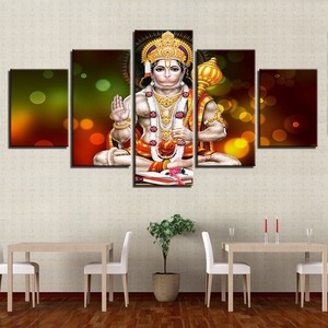 Hd <strong>Painting</strong> <strong>Canvas</strong> Panel Custom Decoration Indian <strong>Buddha</strong> Painter House Decoration Bedroom Picture Print 5 Piece Wall Art - Product Image 2