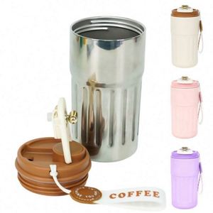 Custom Colorful Personalized Leak Proof Coffee <b>Mug</b> Travel <b>Insulated</b> Metal Stainless Steel 12 oz Coffee Tumbler with logo - Product Image 2