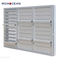 Volets en aluminium RICHOCEAN résistants aux ouragans avec moustiquaire pour bâtiments côtiers