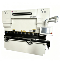 Máquina de Doblado de Chapa Metálica de 80 Toneladas y 3200 mm, Prensa Plegadora Hidráulica Automática