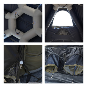 Tente gonflable Haoyu, diamètre 4,5 m, tissu Oxford, imperméable, pour le camping, installation rapide, pour 4 à 6 personnes - Product Image 4