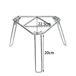 Support de <span class=keywords><strong>trépied</strong></span> en acier inoxydable pour ustensiles de cuisine en fonte Équipement de cuisson portable au feu de camp pour poêles à four hollandais - Product Image 1