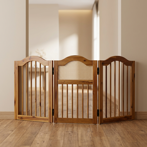 Precio barato Bonito patrón sólido Puerta de madera para mascotas Plegable y ensamblar-Requiere puerta para perros Hecho en Vietnam - Product Image 3