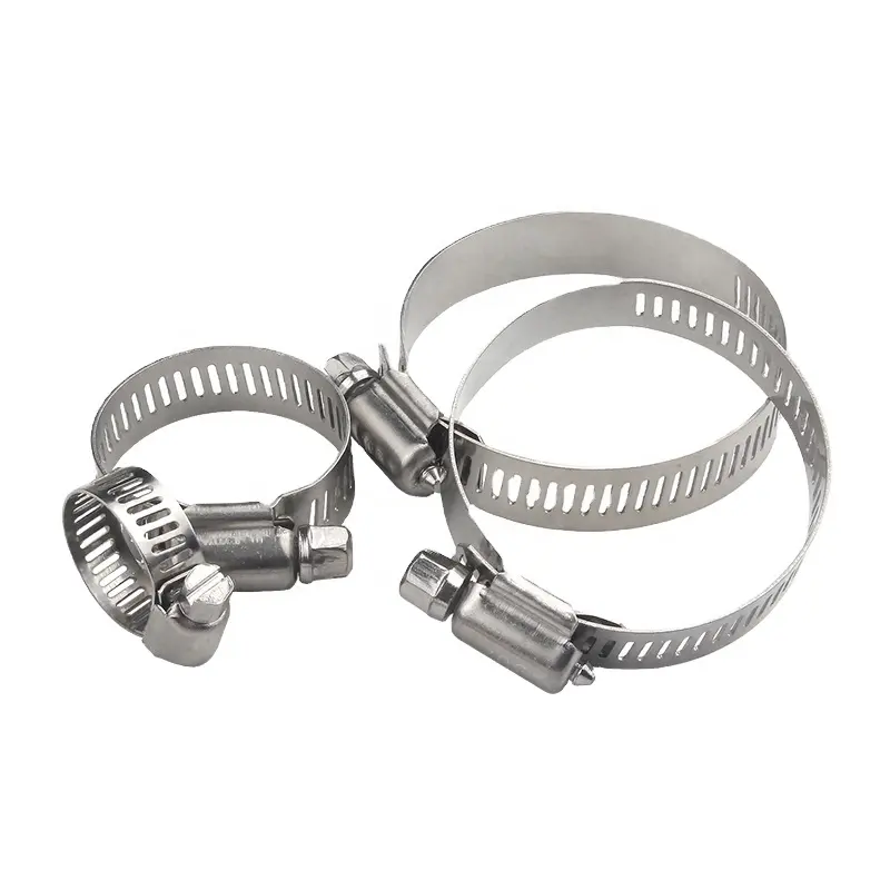 Large Heavy Duty Stainless steel adjustable american type radiator hose clamp