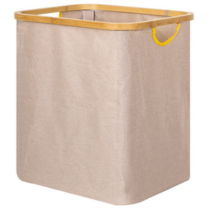 Fabric Storage Basket Canvas Rectangle 20-35L Eco-Friendly Toys Organizer <b>Laundry</b> Basket - Product Image 5