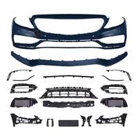 Nouveau kit de lifting pour Mercedes-Benz Classe C W205, pare-chocs avant/arrière ABS à fixation par boulons, capteur d'aide au stationnement, kit carrosserie, ajustement universel, garantie 6 mois