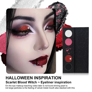 Fabricant Palette d'ombres à paupières foncées portable 5 couleurs Palette d'ombres à paupières longue durée mates et chatoyantes Smokey Gothic High Pigment - Product Image 4