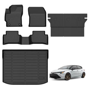 Alfombrilla impermeable para maletero <span class=keywords><strong>de</strong></span> coche para todo tipo <span class=keywords><strong>de</strong></span> clima, alfombrillas personalizadas 3D Tpe para asiento trasero <span class=keywords><strong>de</strong></span> <span class=keywords><strong>carga</strong></span> trasera para Toyota Corolla Hatchback 2019-2025 - Product Image 1