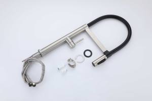 Nieuw Ontwerp Slanke Roestvrijstalen Uittrekbare Keukenkraan 3-weg Magnetische Docking Enkelvoudige Handgreep <span class=keywords><strong>Mixer</strong></span> Met Multifunctionele Kop - Product Image 4