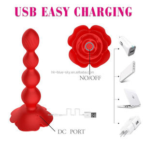 Nieuwe Rose Anal Plug Multi Frequency Vibratie Masturbatie Massager Draadloze Afstandsbediening Volwassen Seksproducten - Product Image 2