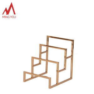 Soporte de exhibición de bolso de mano dorado, Cartera de 3 capas, estante de exhibición - Product Image 3