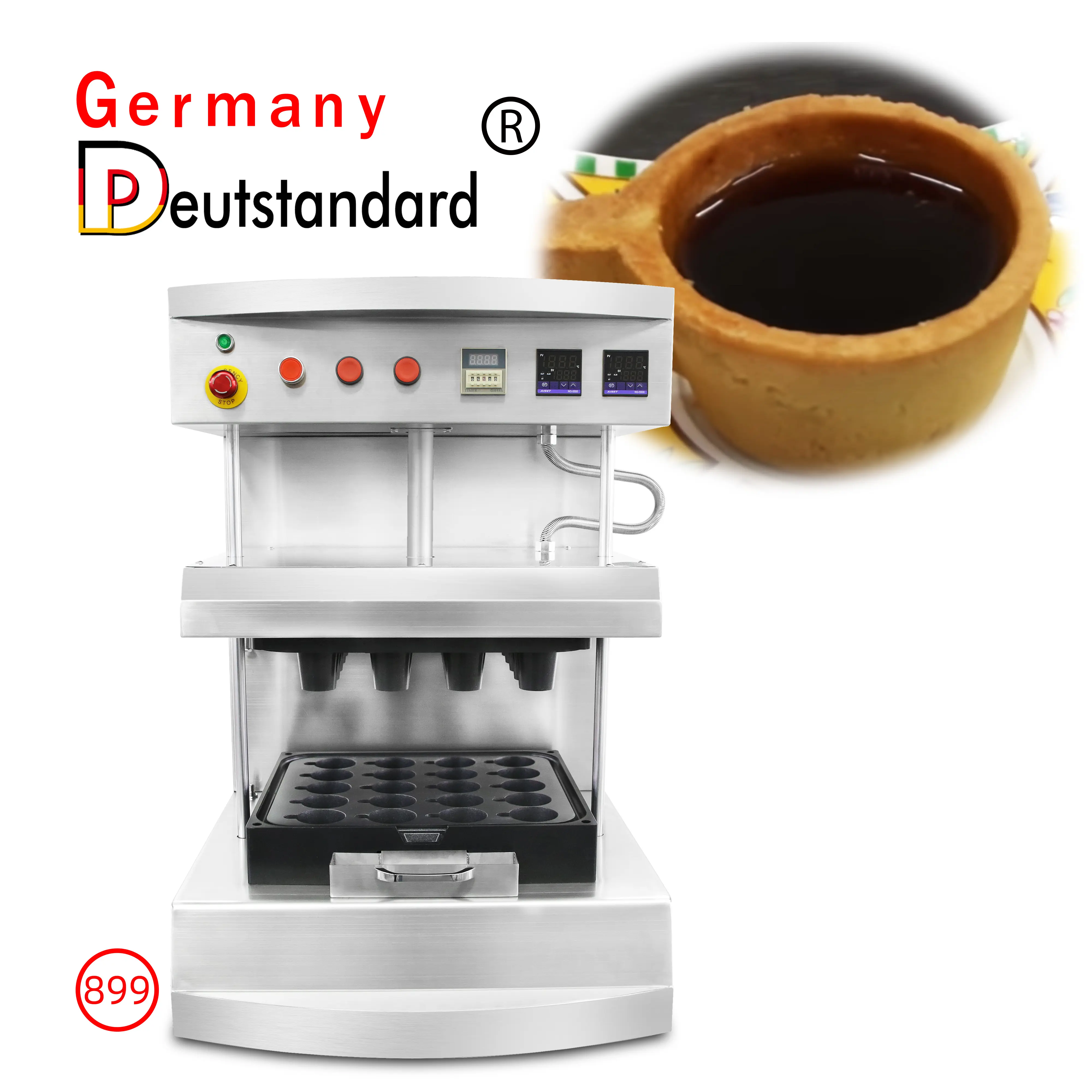 Đức deutstandard NP-899 cup 20 lỗ Tart Shell Maker bán tự động trứng tart làm ăn được Tart cup máy
