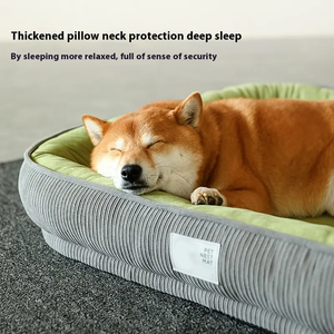 Camas para mascotas de invierno Cojín de lujo para dormir profundo para mascotas Rectángulo cuadrado grande Suave lavable Mascota Cachorro Gato Cama para perros - Product Image 3