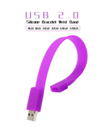 Silicone Bracelet Wrist Band USB Flash Drives 32GB 64GB portable Pen Drive 4GB 8GB 16GB flash usb Memory Stick 128GB Pendrive