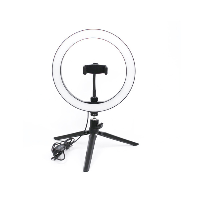 MASSA Hot Sale 26CM 10 Inch Mobile Video Live Broadcast Led Selfie Light Ring Tripod for Cell With Phone Holder Fill Ring Light