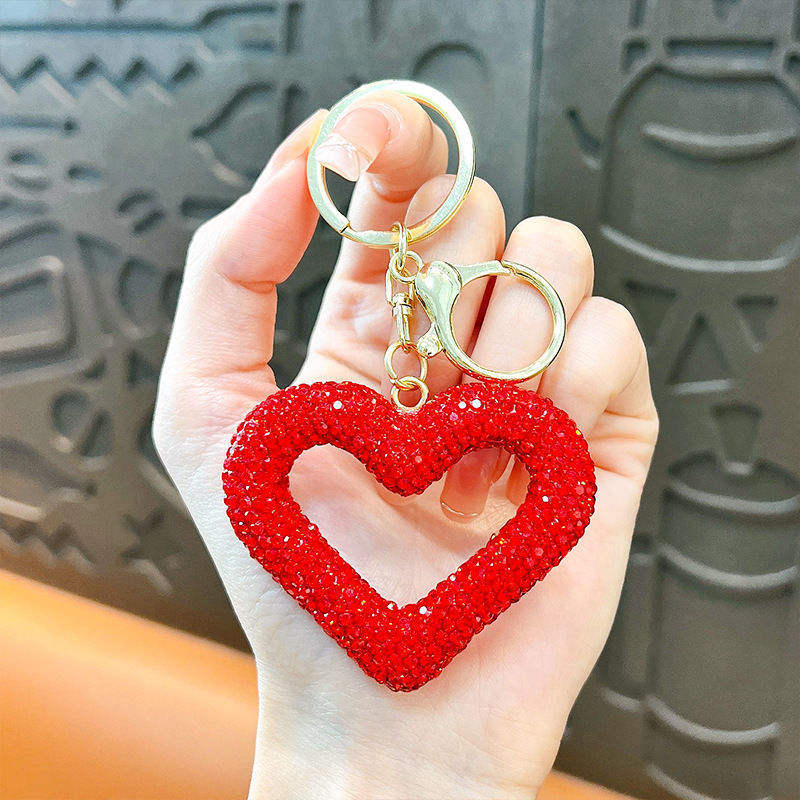 Red diamond hollow heart