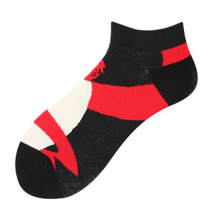 Calzini alla caviglia da uomo in cotone pettinato 200N, fantasia astratta, ritratto, graffiti, cubismo, figura, <span class=keywords><strong>pittura</strong></span> geometrica, novità, taglio basso - Product Image 2