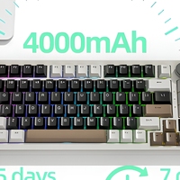 Clavier mécanique Attack Shark X85PRO Tri-mode 75% Gasket avec écran TFT et bouton