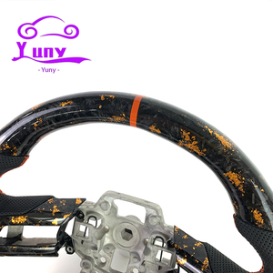 Volant de course en fibre de carbone forgé sur mesure pour <span class=keywords><strong>Mustang</strong></span> <span class=keywords><strong>GT</strong></span> 350 <span class=keywords><strong>500</strong></span> S550 Shelby ZG Mach-<span class=keywords><strong>E</strong></span>, style D - Product Image 2