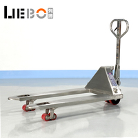 Carretilla elevadora manual LIEBO Jack Trans Pallet Trolley 2Ton Transpaleta manual de acero inoxidable