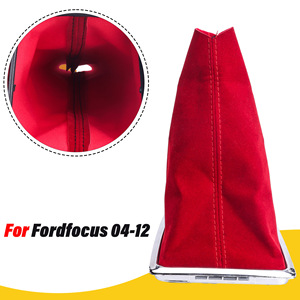 Ford Focus Gear <b>Shift</b> <b>Knob</b> Red Suede Cover Manual Transmission Fitment - Product Image 2
