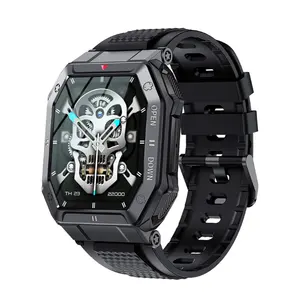 Reloj inteligente K55 para hombre, llamada BT, 350 mAh, tiempo de espera prolongado, reloj de pulsera, Monitor de presión arterial, deportes al aire libre, reloj inteligente resistente al agua