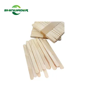 China Supplier Factory Price 100% Natural Birch Ice Cream Stick Diy Wooden Ice Cream Stick Food Grade