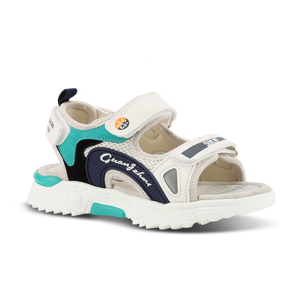 Детская уличная Нескользящая пляжная обувь; Сандалии на плоской подошве для мальчиков и девочек; Брендовые сандалии с открытым носком